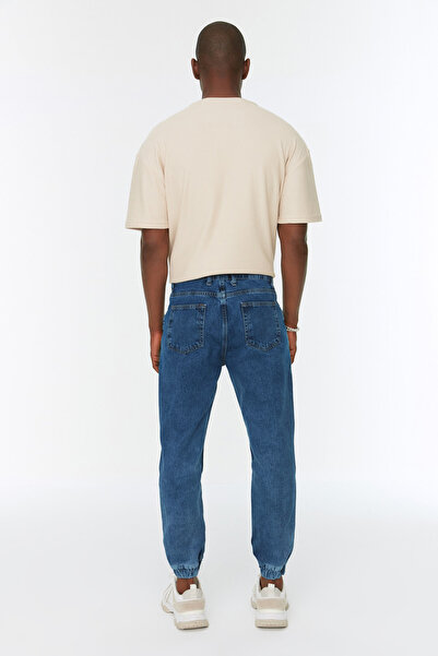 Trendyol Collection Indigó 100% pamut Relax Jogger Jeans TMNAW22JE0068