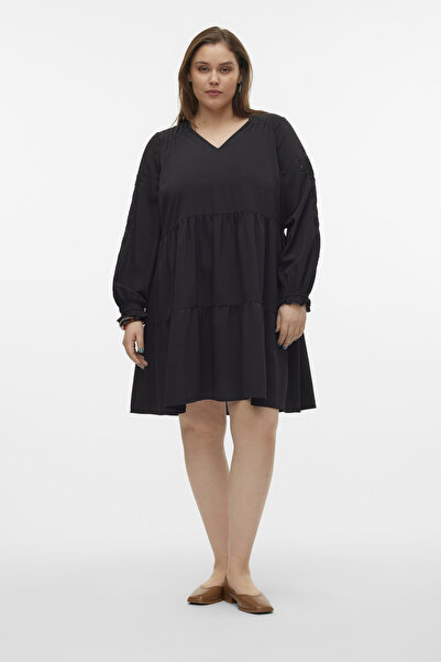 Veromoda Curve VMCDAFNE LS KRÁTKÉ ŠATY WVN CUR