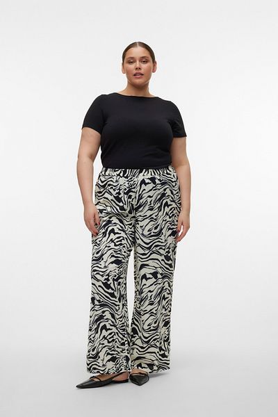 Veromoda Curve VMCILONA HW WIDE PANTS WVN BTQ CUR GA