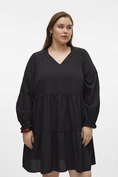 Veromoda Curve VMCDAFNE LS KRÁTKÉ ŠATY WVN CUR