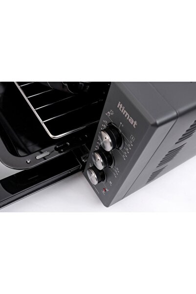 İtimat 8032 Antrasit 50lt Köşeli Fırın Exclusive Serisi