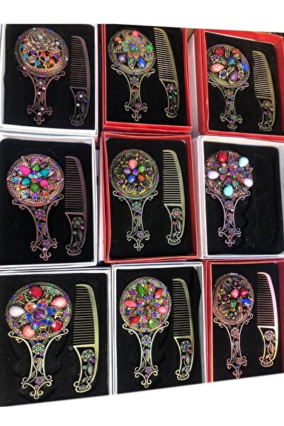 Hyd Mirror Comb Set Authentic Patterned Gift Set Assortment