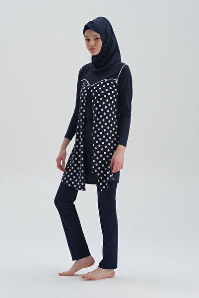 Dagi Lacivert Uzun Kol Taytlı Mayo