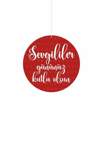 cicigünler Happy Valentine's Day Written Store Sign