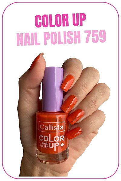Callista طلاء أظافر Maxorange 759 طلاء أظافر ملون - برتقالي