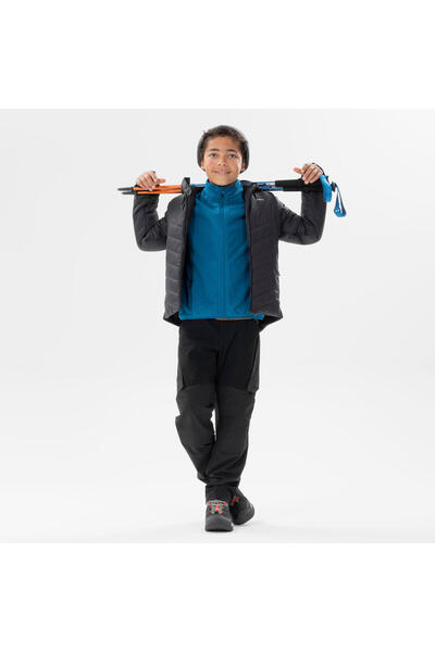 Decathlon Çocuk Outdoor Hibrit Şişme Mont - 7/15 Yaş - Siyah