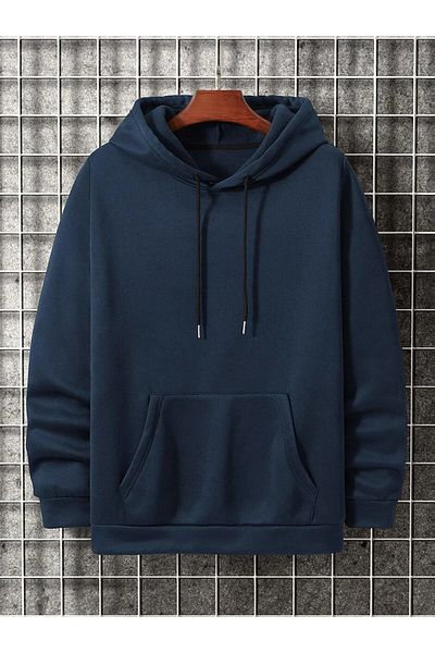 Dark blue shop hoodie mens