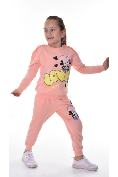 Lunays ميني فتاة السلمون منقوشة جيوب الكتف كشكش رياضية