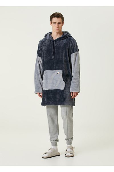 İrya Anthracite Color Oversize Es Parla Lexi Poncho - Σκούρο Γκρι