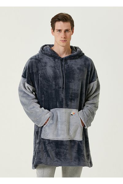 İrya Anthracite Color Oversize Es Parla Lexi Poncho - Σκούρο Γκρι