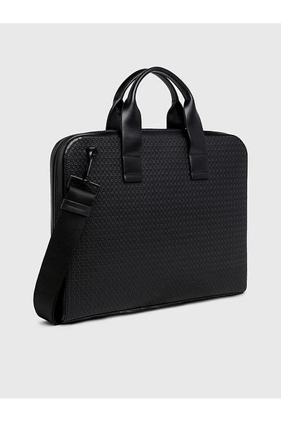 Calvin Klein شريط حديث - حقيبة كمبيوتر محمول أحادية رفيعة