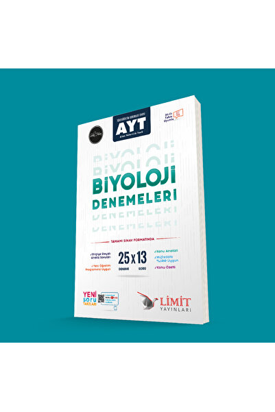 Limit Yayınları AYT 25'li Biyoloji Deneme / Selin Akay Yenilmez / Limit Yayın...