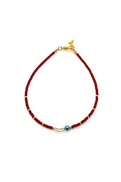 Pag accessories Nazar Boncuk Ve Inci Boncuk Detaylı Boncuk Kadın Halhal