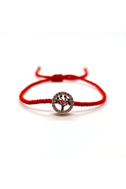 Pag accessories Makrome Burgu Ip Hayat Ağacı Zirkon Bileklik