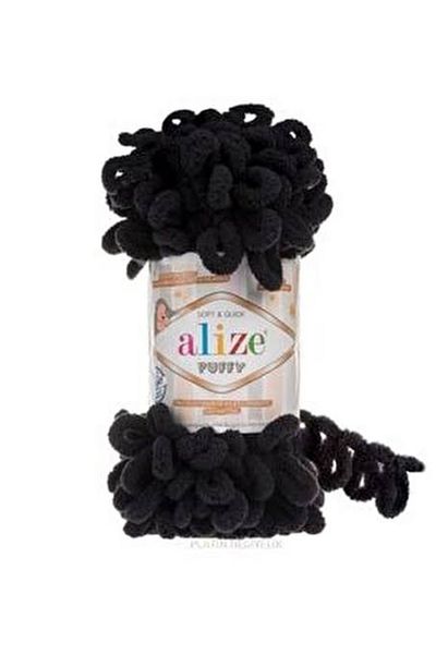 Alize Συσκευασία 5 1060 Μαύρο Πλεκτό Χέρι Πλεκτό Νήμα - 9 Mt. Πλέξιμο με δάχτυλα Ι