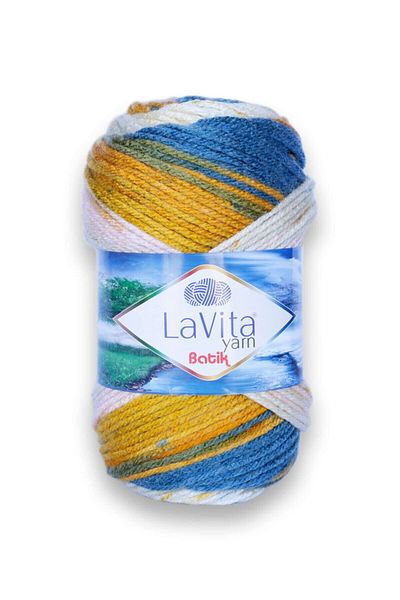 LaVita Yarn Batik, Hand Knitting Thread, 5 Pack, Taka Yarn (DG19-NERGİS)