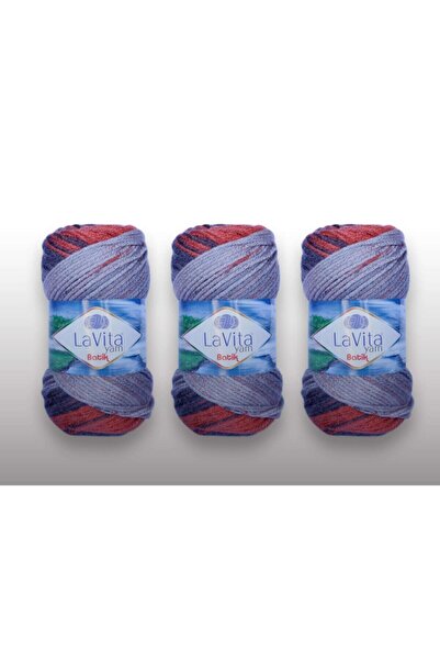 LaVita Yarn Batik, El Örgü Ipligi, 5'li Paket, Taka Yarn (DG08-ORKİDE)