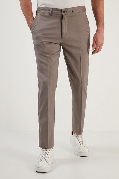 Buratti Cotton Normal Waist Regular Fit Straight Leg Trousers Men's Trousers 613hısar