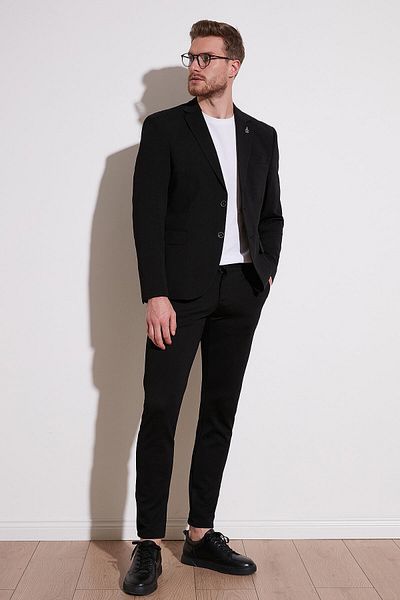 Buratti Slim Fit 6 Drop Double Slit Blazer Ανδρικό μπουφάν Baselna