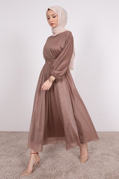 HB MODA COLLECTİON Glitter Hijab Φόρεμα