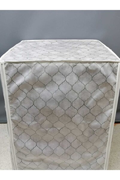 Başak Ev Tekstili غطاء غسالة ومجفف من مادة PVC ذات ملمس قماشي - مقاوم للماء، متين وتصميم عصري