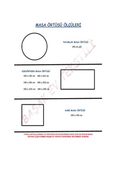 Başak Ev Tekstili Ithal Pvc Muşamba - Desenli Silinebilir Masa Örtüsü