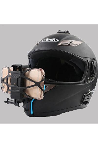 fimtech Telefon ve Aksiyon Kamera ile uyumlu Kask Çene Bağlantı Kayışı