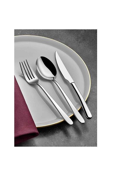 Arsel Miray Plain 60 Piece Bladeless 12 Person Fork and Spoon Set