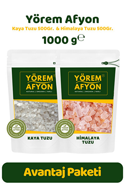Gülçehre Yörem Afyon Rafine Edilmemiş Mineral Deposu Kaya & Himalaya Tuz 2'Li...