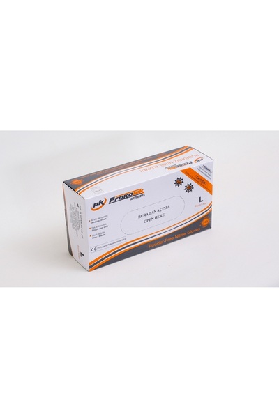 PROKOTEK PRT12 Tek Kullanımlık Pudrasız Mavi Nitril Eldiven 100 Adet