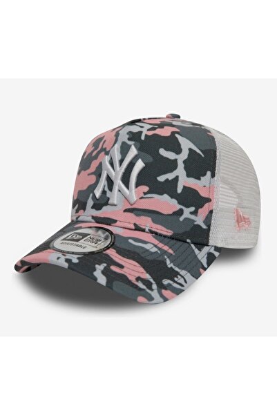 NEW ERA Kadın Pembe Camo Trucker Neyyan Osfm