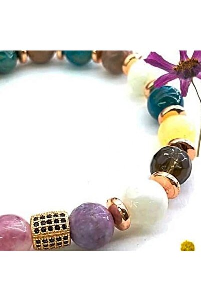 GİZEMLİ DOĞAL TAŞ سوار حجر القمر، سيترين، تورمالين، رودونيت، أباتيت، كوارتز س...