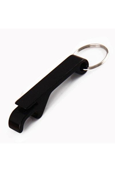 Sensoria Metal Keychain-Shaped Bottle Opener Multi-Purpose Box Bottle Cap Opener Beer Opener Black Color