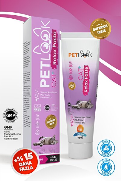 PetLook Sakinleştirici, Stres Azaltıcı ve Rahatlatıcı Relax Kedi Maltı Be cal...