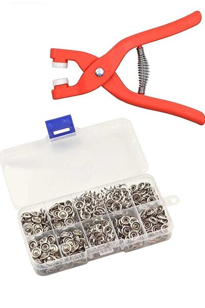 YclShop 9.5 Mm Çıt Çıt Takma Çakım Makinesi Ve 100 Adet Çıt Çıt Takım Set-sak...