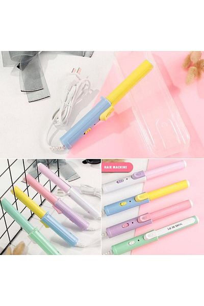 Keyfi Sepet Travel Type Mini Hair Curling Iron Curler Ceramic Plate