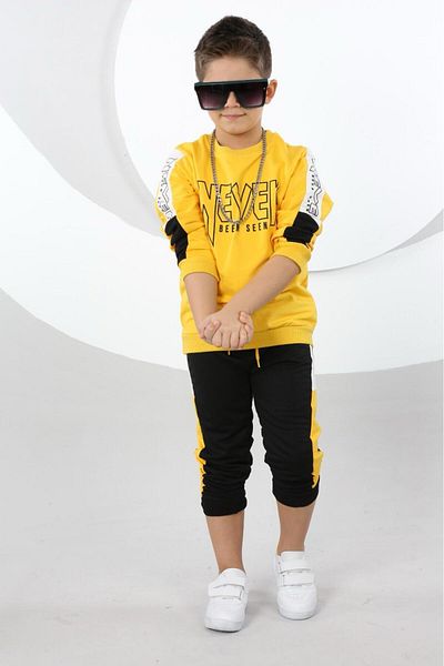 LUSANA 3866-3867 3-12 Years Never Printed 2-string Seasonal Men's Set - Boy's Tracksuit Set