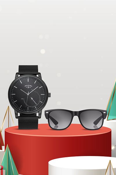 Aqua Di Polo 1987 Unisex Black Watch Set Stsa003295