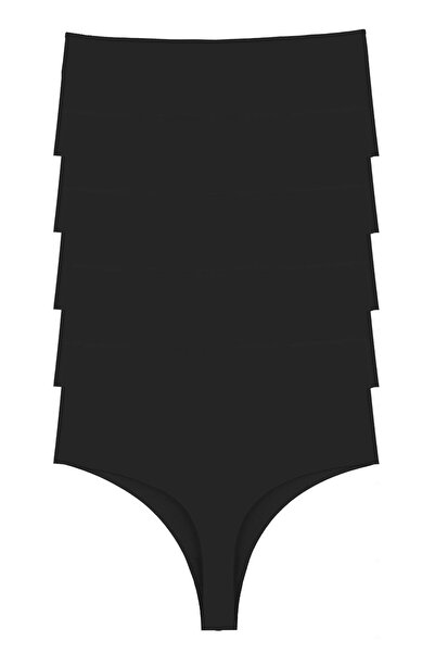 Sensu Női magas derekú tanga lézerrel vágott bugyi 5 csomagos készlet