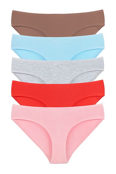 Sensu Set de 5 chiloți din bumbac pentru fete - Kids2600