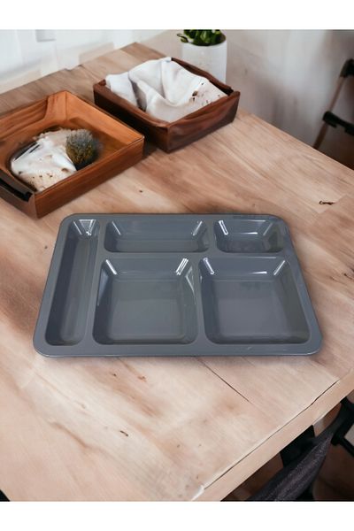 INNOX طبق تقديم من البولي كربونات ذو 5 عيون من Table D'hôte باللون الفحمي