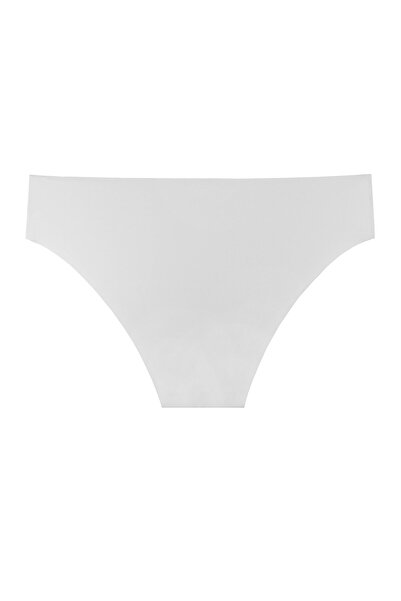 Sensu Kadın Lazer Kesim Dikişsiz Seamless Likralı Külot 3'lü Paket Set Beyaz - Kts2018