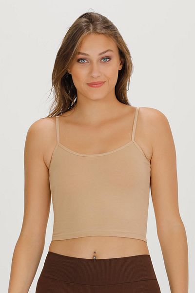 Sensu Γυναικείο σχοινί λουράκι Cotton Crop Bustier - BST1015