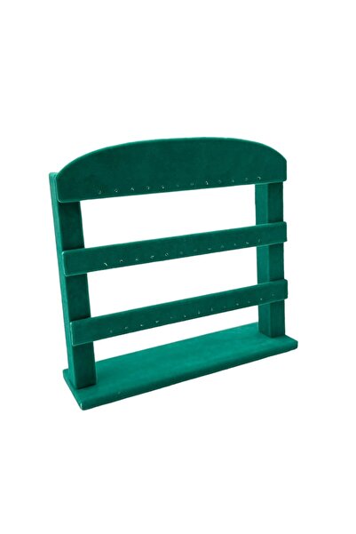 Zeyn Dekor Βάση σκουλαρικιών 3 επιπέδων, Πράσινη βάση για σκουλαρίκια