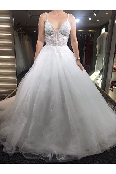 madamebrade GELİNLİK MADAME İNCİLİ ÇİÇEK MODEL