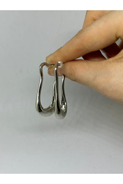 MRK Damla Model Oval Tasarım Kadın Küpe