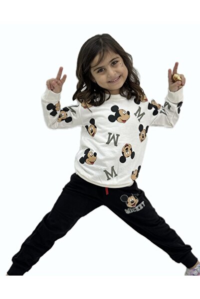 ENES Mickey mouse baskılı 2'li takım eşofman unisex