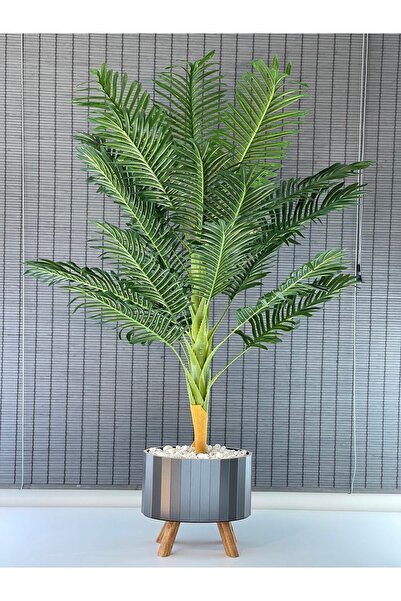 Bahçem Yapay Ağaç Areka Ağacı Palmiye Ağacı Salon Bitkisi 18 Yaprak 160cm