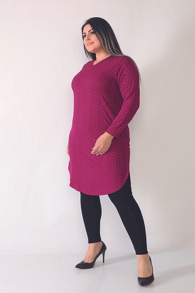 Şahbaz Plus Size Asymmetrical Tunic