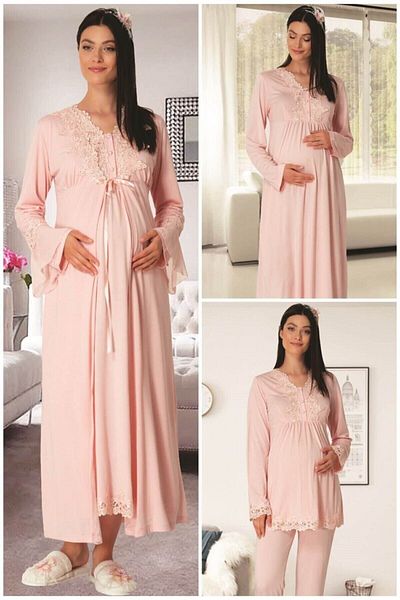 By Mecit Pijama Maternity Set of Four Carpediem 1519